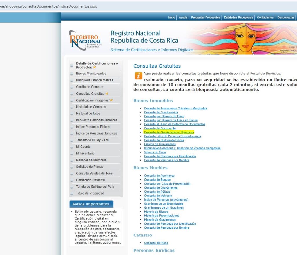 propiedad hipotecada
