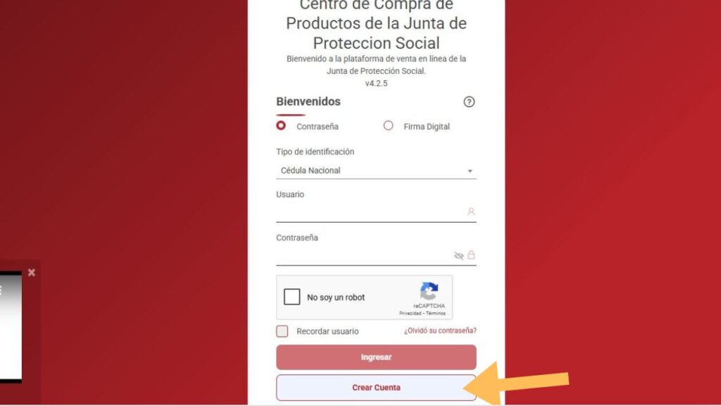 crear cuenta jps