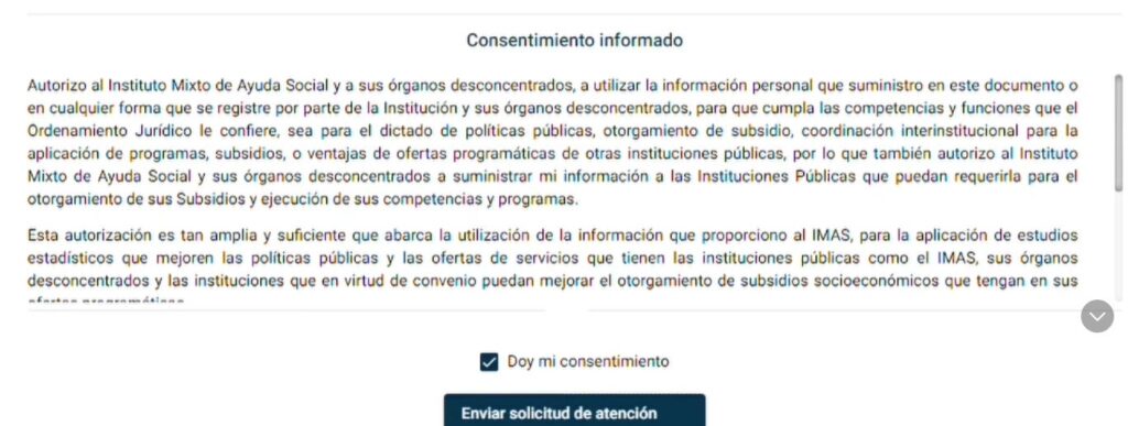 formulario imas