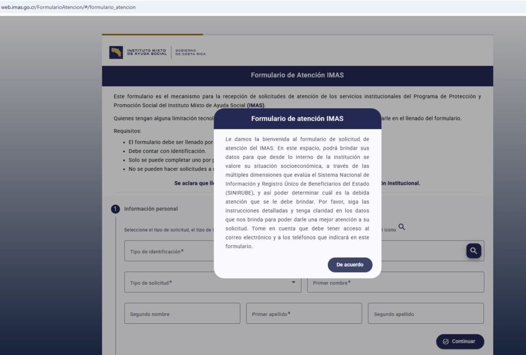 imas formularios