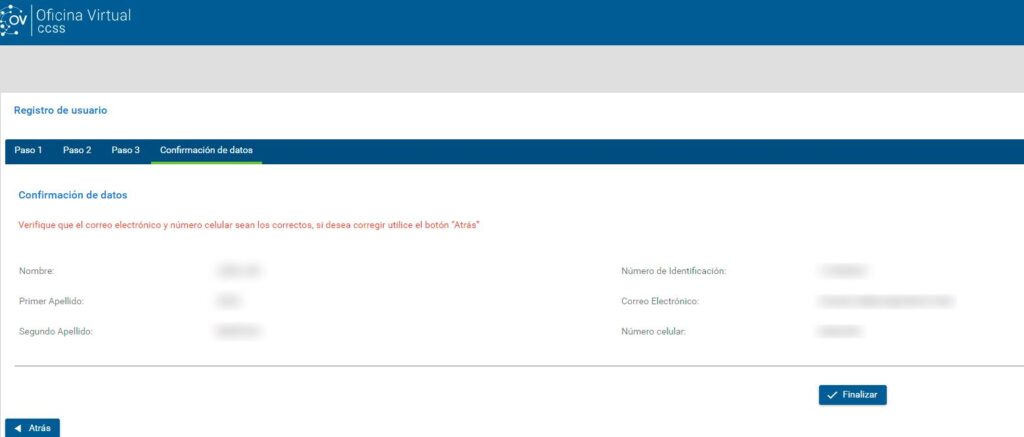 oficina virtual ccss sicere