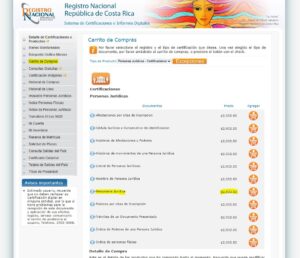 personeria juridica costa rica en linea