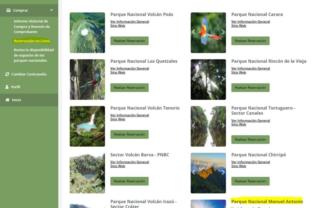 visit manuel antonio park